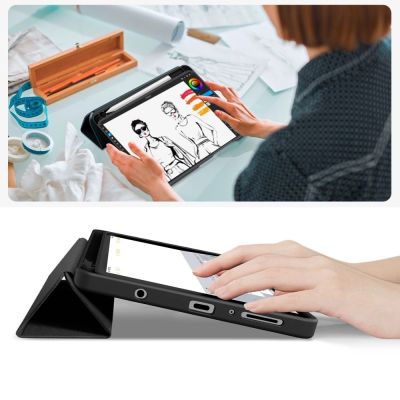 7. TechProtect SmartCase Stifthülle für Samsung Galaxy Tab A9 / A11 8.7 X110 / X115 / X133 / X135 - Schwarz