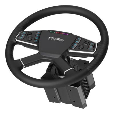 5. Moza Racing TSW Truck Wheel Black PC Lenkrad