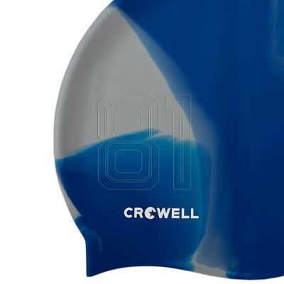 4. Crowell Multi Flame silicone swimming cap col.19