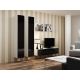 3. TV-Schrank VIGO '140' 30/140/40 weiß/schwarz glänzend