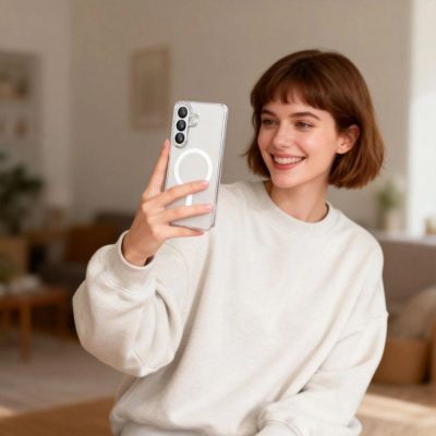 4. Tech-Protect FlexAir MagSafe Hülle für Samsung Galaxy S26+ - Transparent