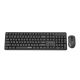 2. GEMBIRD Kabelloses Tastatur- und Maus-Set Silent Key Pro Business, Schwarz, Russisches Layout