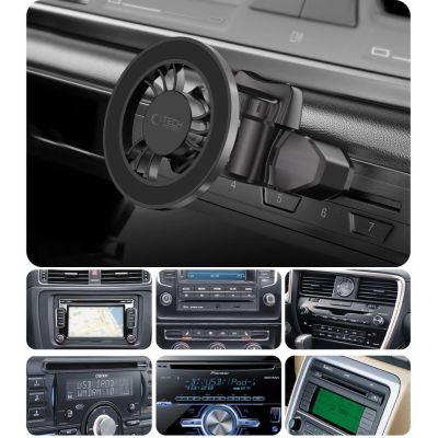 11. Tech-Protect N56 Magnetische MafSafe Autohalterung für CD-Schlitz, Schwarz