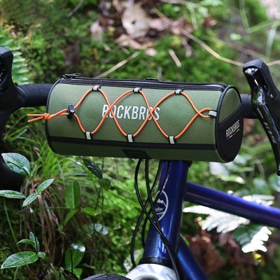 5. Rockbros TL002 ROAD TO SKY 1,5L Lenkertasche, wasserdicht – Grün