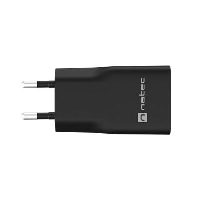6. NATEC RIBERA GAN SLIM WANDLADEGERÄT 1x USB-A + 1x USB-C 20W SCHWARZ