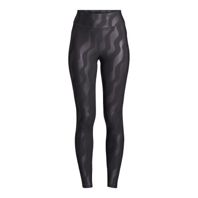 4. CASALL Damen-Leggings mit Hitzedruck und hohem Bund, Schwarz