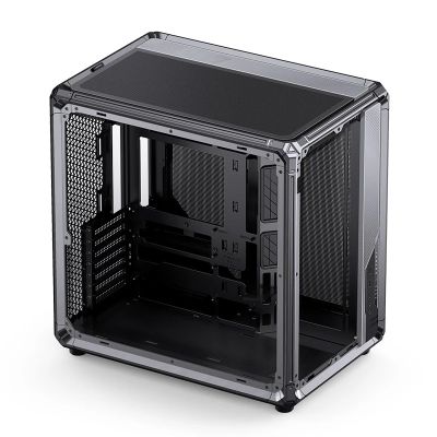 43. Jonsbo X400 PC-Gehäuse, Midi-Tower, ATX, gehärtetes Glas – grau
