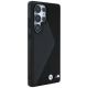 4. BMW Leather Oversized Stripes MagSafe Case für Samsung Galaxy S25 Ultra - Schwarz