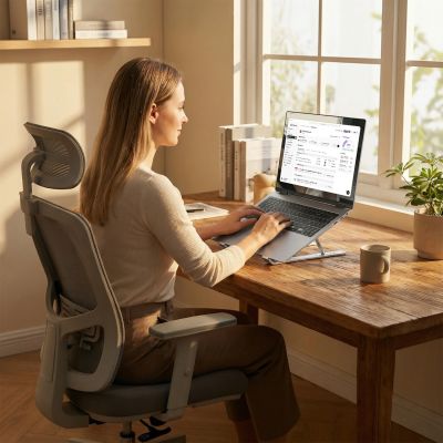 10. Wozinsky WDCX-X8S Faltbarer, verstellbarer Laptopständer – Silber