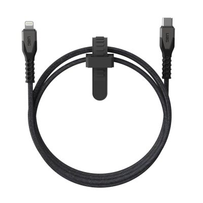 Urban Armor Gear Kevlar-Kabel – 1,5 m – Lightning – USB-C – Stecker – Herren – Grau