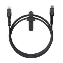 Urban Armor Gear Kevlar-Kabel – 1,5 m – Lightning – USB-C – Stecker – Herren – Grau