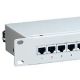 6. Patchpanel Equip CAT6 24 Port hellgrau 19 Zoll (1HE)