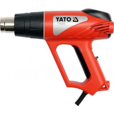 5. Yato YT-82292 Heißluftpistole 500 l/min 550 °C 2000 W Schwarz, Grau, Orange