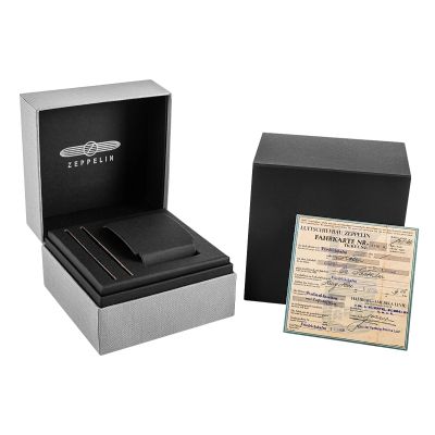 8. Herrenuhr ZEPPELIN LZ127 Graf Zeppelin Automatik 7666-5 + BOX