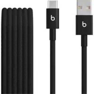 Apple Beats Gewebtes USB-A-auf-USB-C-Kabel (1,5 m) – Bolt Black (2er-Set)