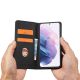 10. Magnet Kartenetui für Samsung Galaxy S22+ (S22 Plus) Tasche Wallet Kartenhalter Schwarz