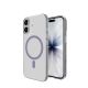 4. Puro Lite Mag TPU+PC-Hülle kompatibel mit MagSafe für iPhone 17 – Transparent mit rosa Ring