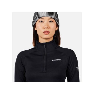 ROSSIGNOL Damen-Sweatshirt W Blackside Mix HZ Fleece Schwarz
