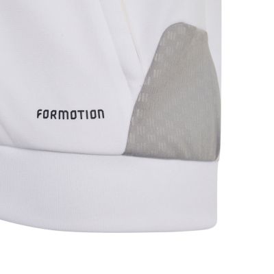 4. adidas Tiro 26 Competition Trainings-Sweatshirt für Kinder, Weiß und Grau, KA7716