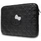 2. Hello Kitty Zip PU Quilted Bows-Tasche für einen 14-Zoll-Laptop – Schwarz