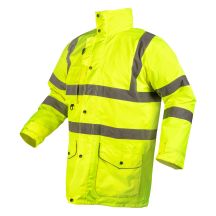 Warnschutz-Arbeitsjacke 5-in-1, gefüttert, gelb, Größe XXL