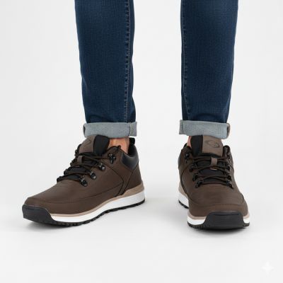 42. Schwarze Damen-Arbeitsstiefel mit Socken Sabatina
