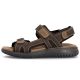 3. Braune Herren-Ledersandalen mit Klettverschluss Rieker 26450-26
