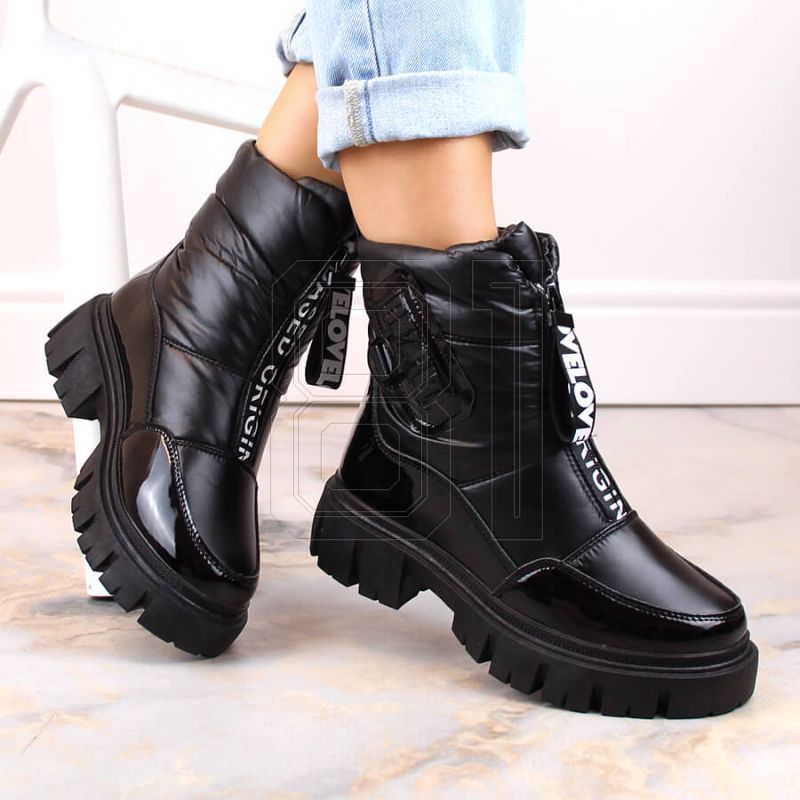 2. Filippo W PAW498A isolierte Schneestiefel mit Reißverschluss, schwarz