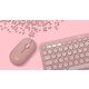 9. Logitech Pebble 2 Combo Tastatur und Maus (universell, kabellos per Funk + Bluetooth, QWERTZ-Tastatur, amerikanische und internationale Tastatur, Pink)