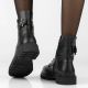 7. Schwarze Damen-Ankle-Boots aus Leder, Filippo DBT8018