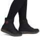 6. Schwarze, gefütterte Plateau-Ankle-Boots für Damen, Modell Rieker Y4308-00