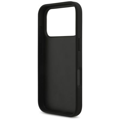 7. Guess Grained Big 4G & Classic Logo Hülle für iPhone 17 Pro - Schwarz