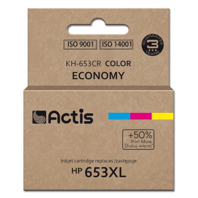 Actis KH-653CR Tinte (ersetzt HP 653XL 3YM74AE; Premium; 18 ml; 300 Seiten; Farbe)
