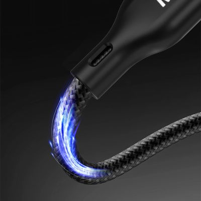 3. Dudao A12MaxC PD60W 2-in-1 Ladegerät für Apple Watch / USB-C 1,2 m – Schwarz