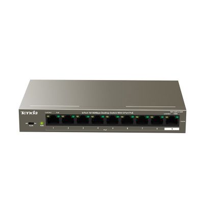 6. Tenda TEF1109P-8-102W Fast Ethernet (10/100) Netzwerkverbindungen unterstützen PoE Metallic