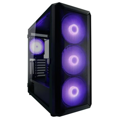 2. LC-Power Gaming 804B – Midi-Tower – PC-Gehäuse – ATX – Micro-ATX – Mini-ITX – Metall – Kunststoff – Gehärtetes Glas – 16 cm