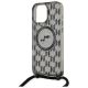 5. Karl Lagerfeld IML Crossbody Monogram Karl & Choupette Head MagSafe Hülle für iPhone 16 Pro - Schwarz
