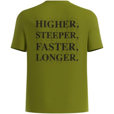 2. Herren-Kurzarmshirt ODLO T-Shirt Crew Neck S/S ESSENTIAL PRINT, grün