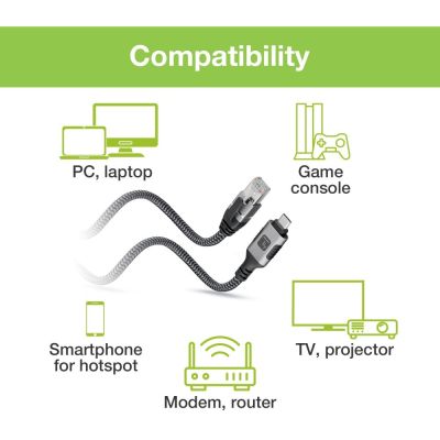 10. TECHLY USB-C ZU GIGABIT ETHERNET RJ45 1M ADAPTER/NETZWERKKABEL