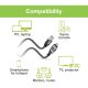 10. TECHLY USB-C ZU GIGABIT ETHERNET RJ45 1M ADAPTER/NETZWERKKABEL