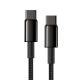 3. Baseus CATWJ-01 USB-C – USB-C PD QC-Kabel 100 W 5 A 1 m – schwarz