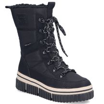 Wasserfeste Damen-Schneestiefel mit dicker Sohle, schwarz, Rieker Y6380-00