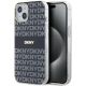 DKNY IML Mono & Stripe MagSafe Hülle für iPhone 15 Plus / 14 Plus – Schwarz