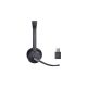 5. Yealink WH64 Hybrid Dual Teams Headset Kabelloses Headset mit Kopfbügel, Büro/Callcenter, Micro-USB, Bluetooth, Schwarz