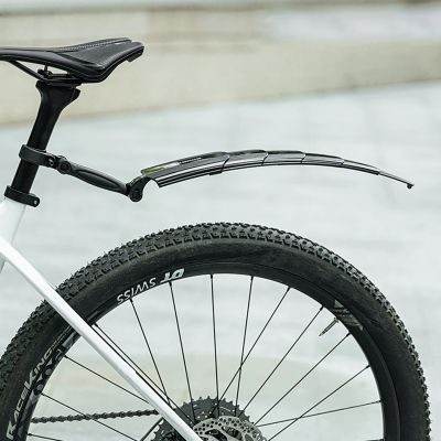 7. Rockbros FK-810 Faltbarer Teleskop-Fahrradschutzblechsatz – Schwarz