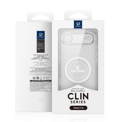 12. Dux Ducis Clin Mag Case für iPhone 17 Air, kompatibel mit MagSafe, transparent
