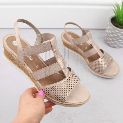 18. Bequeme Keilsandaletten Remonte W RKR667 Roségold