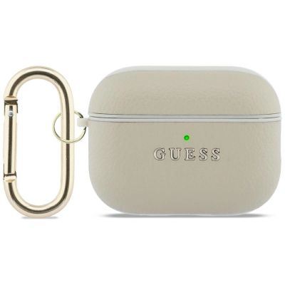 Guess Grained Classic Logo Hook Hülle für AirPods Pro 3 - Gold