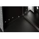 26. 19-Zoll-12-HE-Wandnetzwerkschrank, SOHO PRO 595 x 540 x 400 mm, Glastür, schwarz, unmontiert, 60 kg