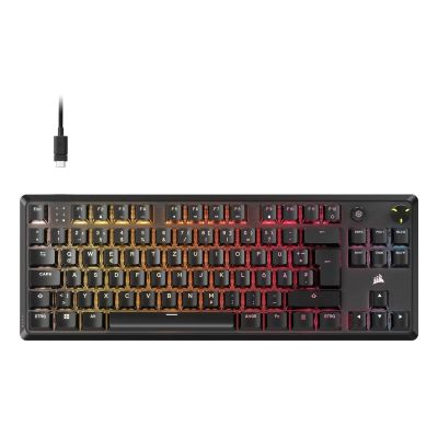 CORSAIR Tas K70 Core TKL USB RGB LED Schwarze Tastatur